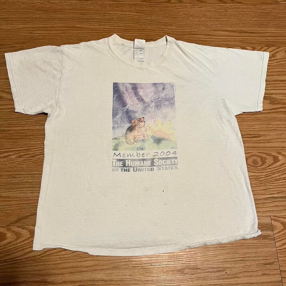 Hanes Men's White and Cream T-shirt
